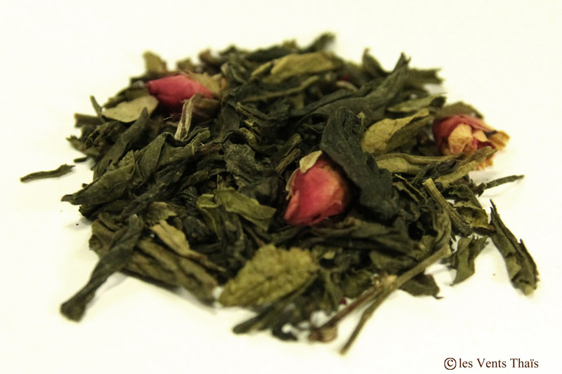 thé vert à la rose